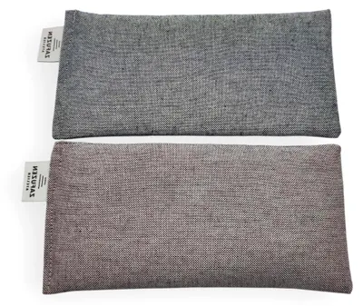 Produktbild von 2er-Set Augenkissen Deep – Augenkissen mit Lavendelblüten und Reis, aus Naturbaumwolle, für Yoga und Meditation, Entspannung und Ruhe
