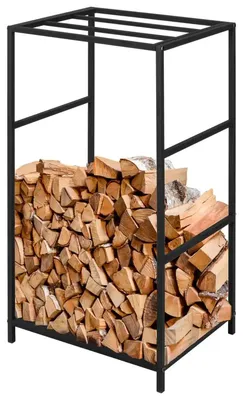 Produktbild von Livarno home Metall Kaminholzregal Schwarz Garten für Innen & Außenbereiche rechteckig NEU