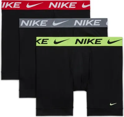 Produktbild von Nike Boxer Brief 3Pk Blk/Volt Wb/Cool Grey Wb/Uni Red Wb S