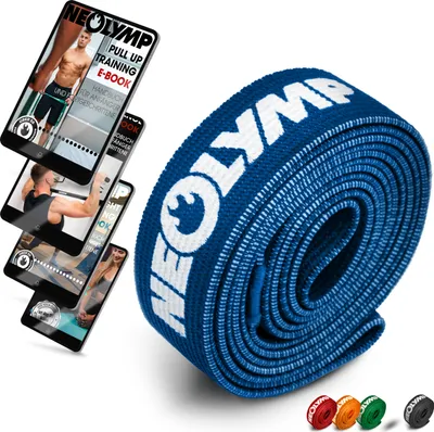 Produktbild von NEOLYMP lange Fitnessbänder Stoff mit Fitness E-Book - waschbare Resistance Bands, Widerstandsbänder, Gymnastikband, Fitnessband, Trainingsbänder