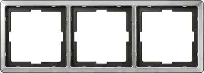 Produktbild von MERTEN 481346 Rahmen 3fach edelstahl ARTEC