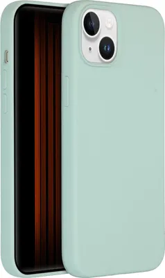 Image de Accezz Liquid Silicone Backcover avec MagSafe pour l'Apple iPhone 15 Plus - Bleu ciel