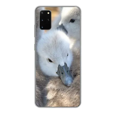 Produktbild von MuchoWow® Handyhülle Schutzhülle Hülle für Samsung Galaxy S20 Plus Schwäne - Licht - Küken Silikon Softcase Handy Hülle - Hartschale