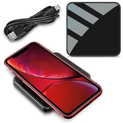 Produktbild von Wireless Qi Charger für Apple iPhone SE 2022 2020 Induktiv 15W Schnell Ladegerät