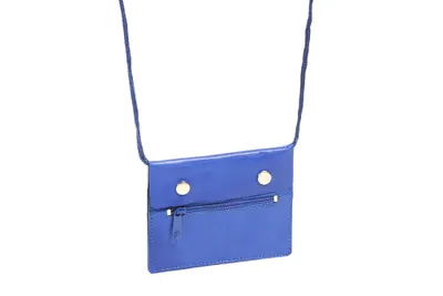 Produktbild von LEAS Brustbeutel Echt-Leder, blau Travel-Line