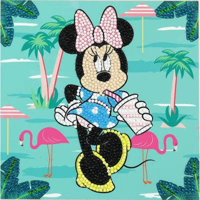 Produktbild von Crystal Art Diamant-Grukartenset - Minnie - 18 x 18 cm