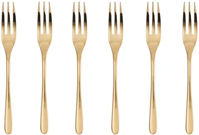 Imagen del producto de Sambonet Taste Edelstahl/PVD Gold Kuchengabeln 6tlg. 52553GA5