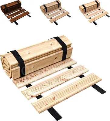 Produktbild von Floranica Gartenweg aus 100% Holz, 30 cm x 1 m, Natur, Rollbarer Gehweg mit rutschfester Oberfläche
