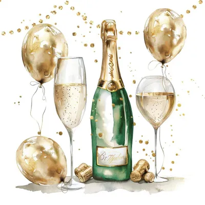 Produktbild von Servietten 24x24 cm - Golden Champagne