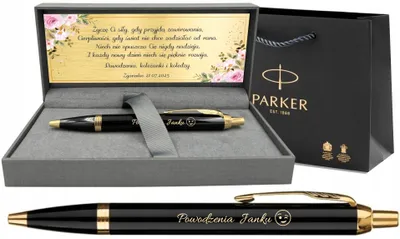 Produktbild von Parker IM Black GT Kugelschreiber mit Gravur Geschenk