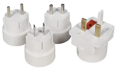 Produktbild von Reisestecker-Set ''TP-4'' 4-teilig, passend für alle Länder rund um den Globus