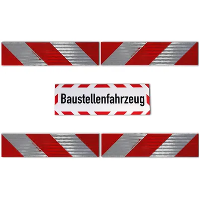 Produktbild von Magnetisch 3M 823i Kfz-Warnmarkierung Set + Baustellenfahrzeug