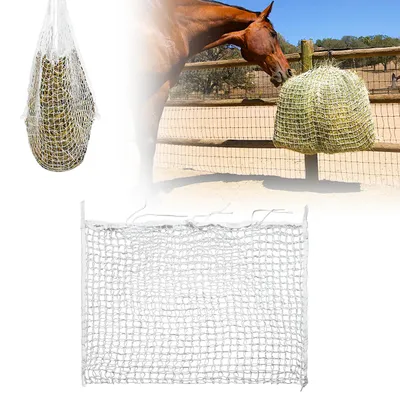 Produktbild von Eikuavons Heunetz für Pferde, 3 x 3 cm engmaschig, reißfest, 4 Stück: 2 x 120 x 90 cm + 2 x 160 x 100 cm