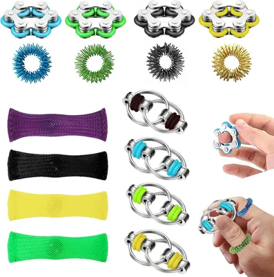 Produktbild von 16 Stück Fidget Toys Sets, Adhs Spielzeug Fidget Toys Kinder Anti Stress Spielzeug Anti Angst Geschenke