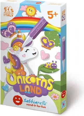 Immagine prodotto di Sabbiarelli set pittura su sabbia unicorni creativi 14x21 cm