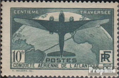 Produktbild von Briefmarken Frankreich 1936 Mi 327 postfrisch Ozeanüberquerung Postflugzeuge