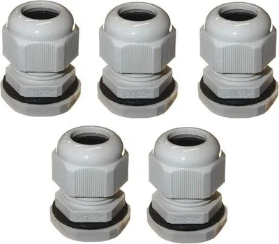 Zdjęcie produktu dla Wodoodporne opaski kablowe – uchwyty do kabli – osłony kablowe IP68 – podwodne złącza kablowe – 5 sztuk, średnica 25 mm – kolor szary