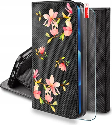 Obrázok produktu pre Etui do Motorola Moto G56 5G MAGNET WZORY CASE PORTFEL + SZKŁO 9H