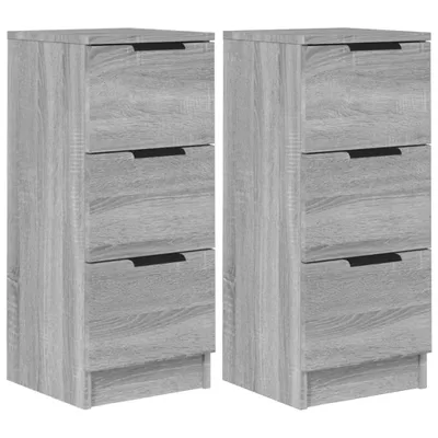 Produktbild von Sideboards 2 Stk. Grau Sonoma 30x30x70 cm Holzwerkstoff