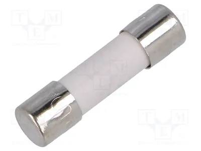 Image de Fusible : protection de 250 VAC, 12 A, céramique, cylindrique. Fusible UDA 12 A, 250 V