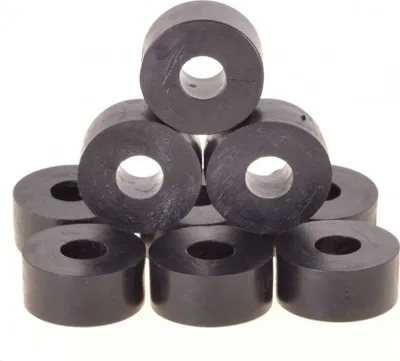 Produktbild von 10 x Unterlegscheibe Gummi 27 x 14mm, M10, schwarz