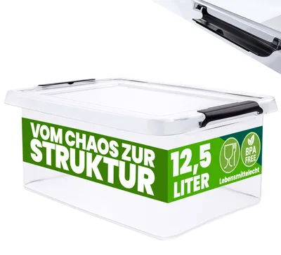Productafbeelding van Opbergbox Transparant 39x29x17cm 12,5L stapelbaar