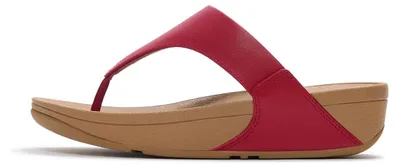 Productafbeelding van FitFlop Lulu Lederen Teenslipper BRUIN 38