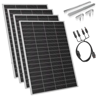 Produktbild von SUNSHARE Ray Lite 800 W Solarmodule mit MC4-Adapterkabel und Universalhalterung