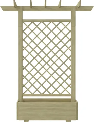 Produktbild von vidaXL Pergola mit Pflanzkasten 162x56x204 cm Holz
