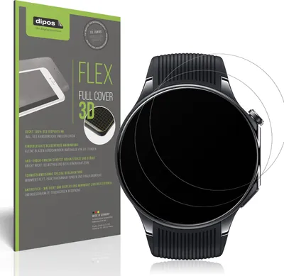 Produktbild von 2x Full Cover Schutzfolie matt für OnePlus Watch 3 46mm Panzerfolie Anti-Shock