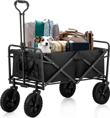 Produktbild von Geprosthekarriewagen mit Vorderradbremse, bis 150 kg Tragfähigkeit, Strandwagen mit großen Geländefahrwerken, höhere Kapazität