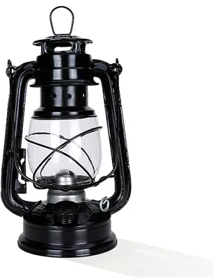 Image de Lampe à pétrole - Lampe d'extérieur et d'intérieur de style rétro - 25 cm - Noire - 1 pièce