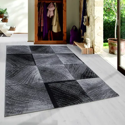 Produktbild von Homebyhome Modern Designer Teppich Wohnzimmer Trendmuster, Kurzflor Teppich Rechteckig Weich und Pflegeleicht Grösse 200x290 cm