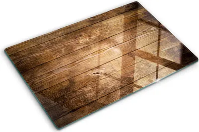 Obrázek produktu pro Kryt varné desky – Kryt na indukční desku – Ochranná skleněná deska – 80x52 cm– Skleněné ochranné desky na sporák –Tvrzené sklo –Dřevo