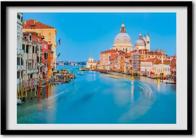 Produktbild von Bild - Bilder - Bilderrahmen - 70 cm x 50 cm - MDF-Rahmen, Wandkunst Venedig, Italien