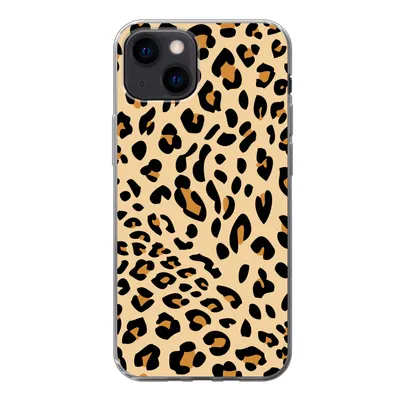 Produktbild von MuchoWow® Handyhülle Schutzhülle Hülle für iPhone 13 mini Tiermuster - Panther - Leopard Silikon Softcase Handy Hülle - Softcase