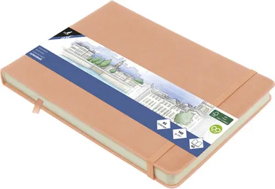 Obrázok produktu pre kangaro K-861232 kangaro skicár,Polyuretántvrdá väzba, DIN A5 na šírku, tmavoružový