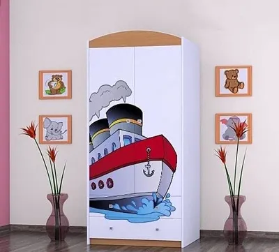 Zdjęcie produktu dla BDW Szafa, 2 drzwi, 2 szuflady, garderoba, 180x90 cm, buk
