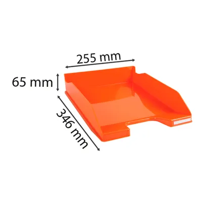 Productafbeelding van Exacompta, 6 stuks, sorteerbak "Combo Midi", model Iderama, oranje, glanzend, artikelnummer 113288D
