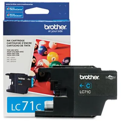 Obrázek produktu pro Brother Innobella LC71C, Standardní výtěžnost, Azurová, 1 kusů