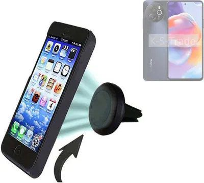 Produktbild von K-S-Trade Kompatibel mit Blackview Shark 8 Auto Handy Halterung KFZ Halter Lüftungsgitterhalterung Air Vent mount Smartphone Halter
