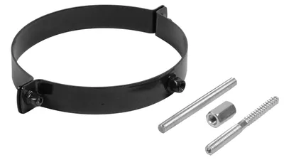 Produktbild von Raik Rauchrohr / Ofenrohr Emaille 150mm - Rohrschelle Schwarz