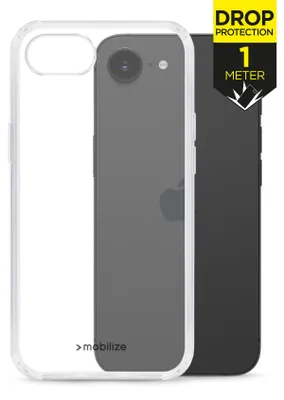 Imagen del producto de Funda transparente para la parte trasera del teléfono móvil, compatible con el Apple iPhone 16e, marca Mobilize