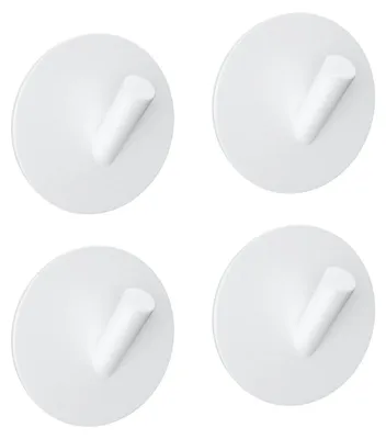 Produktbild von EAVY Handtuchhaken ohne Bohren - 4 Stück Rostfrei Stahl Wandhaken Selbstklebend - Klebehaken extra Stark – Selbstklebend – Handtuchhaken – Weiß