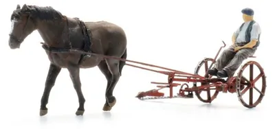 Produktbild von Artitec 387.610 - 1/87 / H0 Mähbalken mit Pferd + Figur - Neu