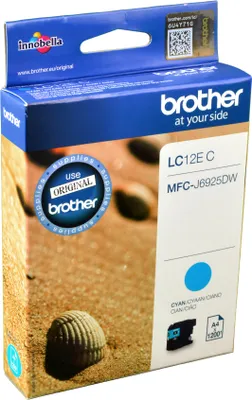 Produktbild von Brother LC12EC, Cyan, 1 Stück(e), 1200 Seiten, Einzelpackung