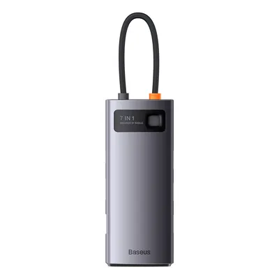 Immagine prodotto di Hub 7in1 Baseus Metal Gleam Series USB-C iki 3x USB 3.0 + HDMI + USB-C PD + VGA + Ethernet RJ45