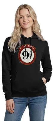 Produktbild von Spreadshirt Harry Potter Platform 9 3/4 Damen Hoodie, L, Schwarz
