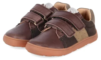 Image de Bisgaard. Baskets pieds nus en cuir marron, taille 28