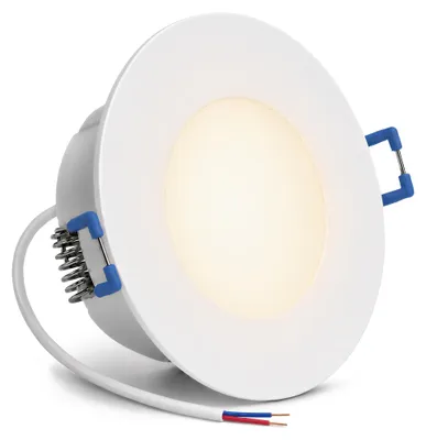 Produktbild von linovum WEEVO Einbauspot Lampe IP44 230V - Deckeneinbaustrahler LED 3,5W warmweiß - Deckenleuchte extra flach Ø 68 - 72 mm flacher Einbau 29 mm